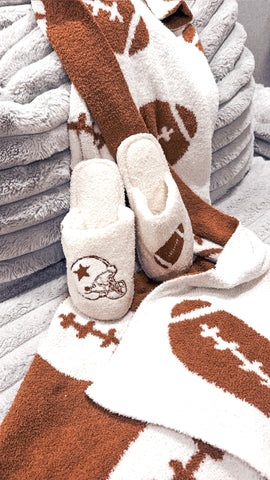 Cashmere Game Day Football Dreamy Luxury Cozy Blankets