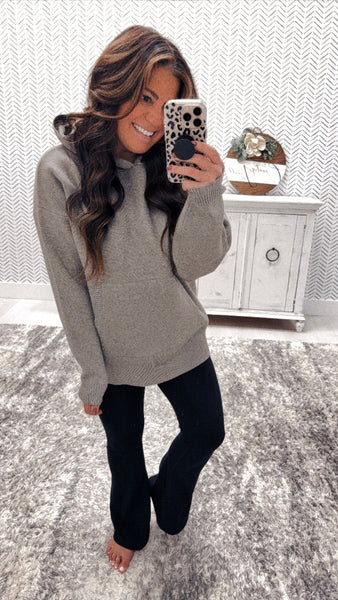 Rae Mode Heather Gray Buttery Soft Oversized Hoodie