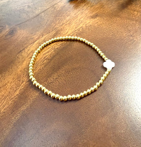 B.b Lila Clover Clover Gold Bracelet