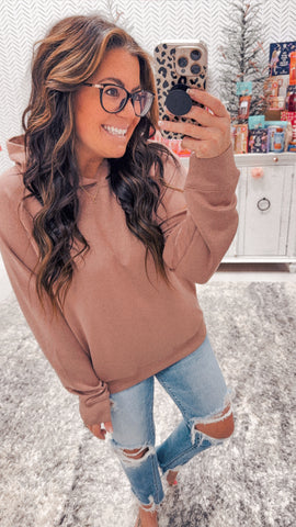 Wishlist Mocha Ultra Buttery Soft Hoodie