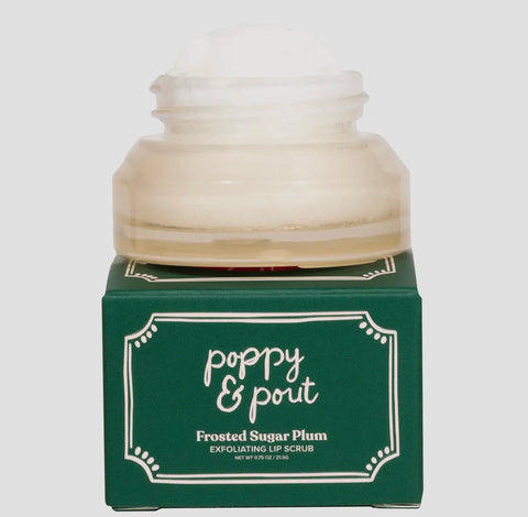 Poppy & Pout Limited Edition Holiday Lip Scrub - Frosted Sugar Plum