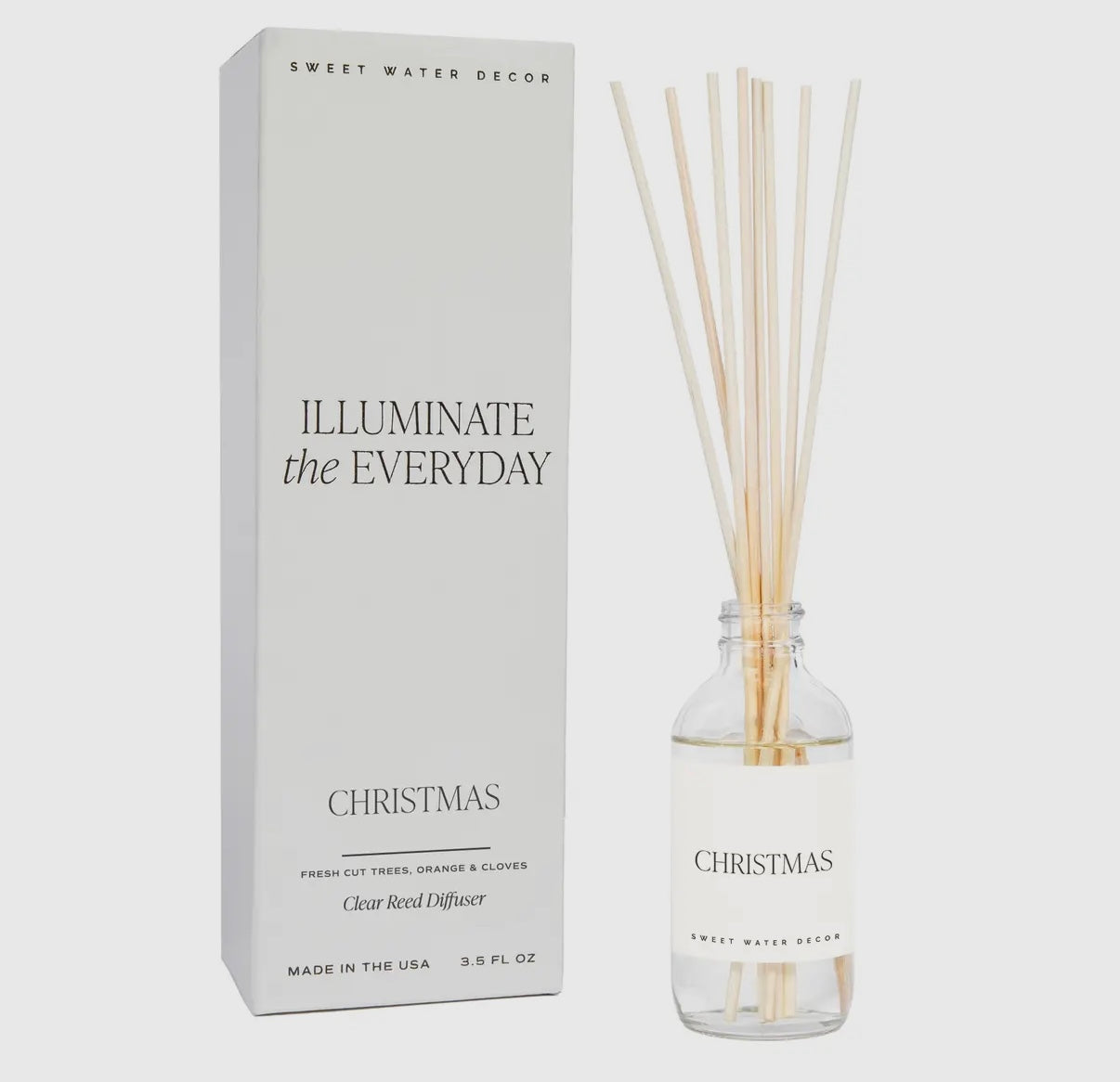 Christmas Clear Jar Reed Diffuser