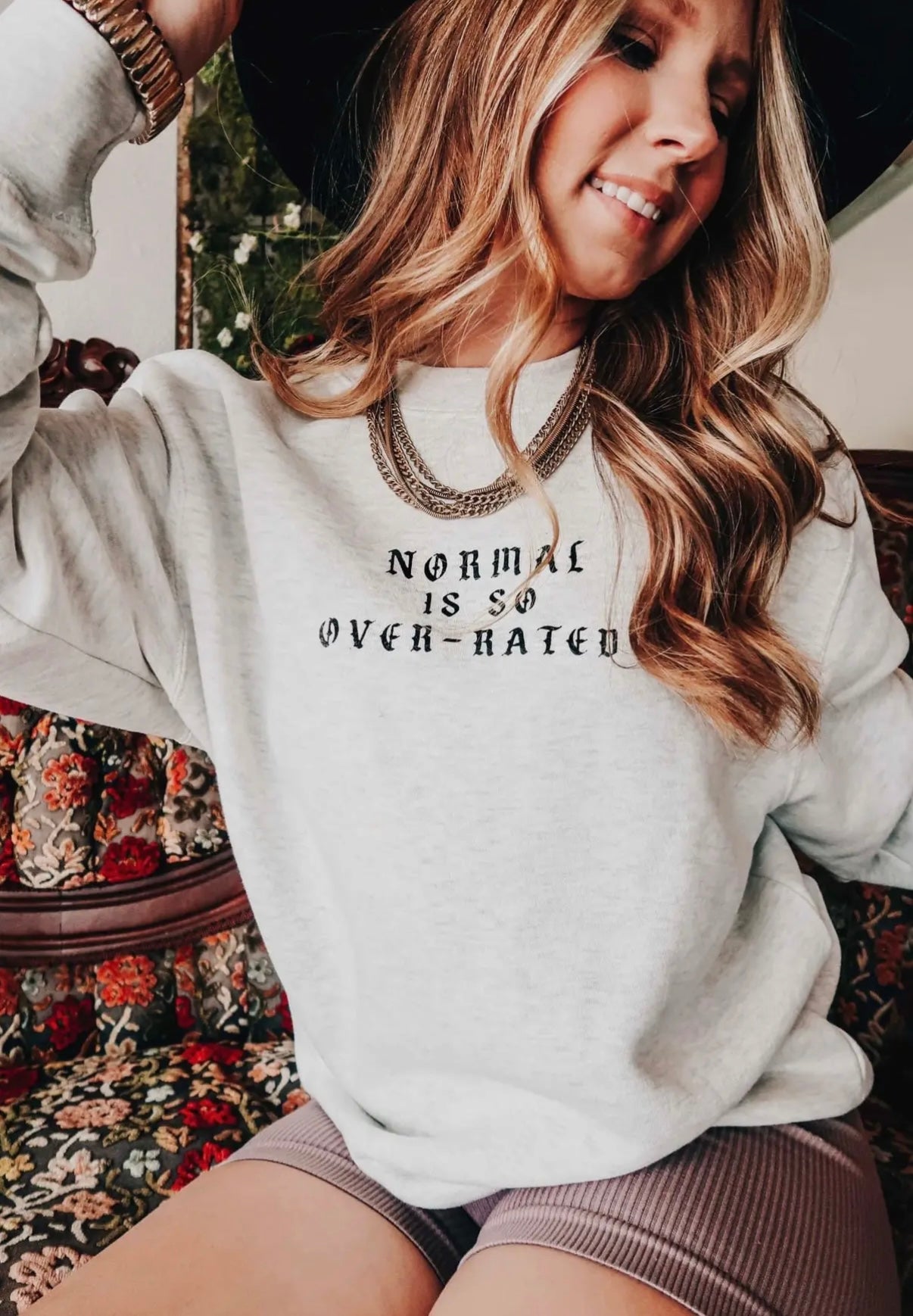 Normal Is So Over-Rated Graphic Crewneck