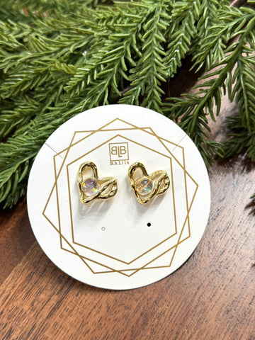 B.b Lila Live Box Love & Magic Gold Earrings