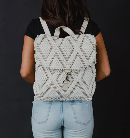 Multiple Colors - Diamond Patterned Backpacks