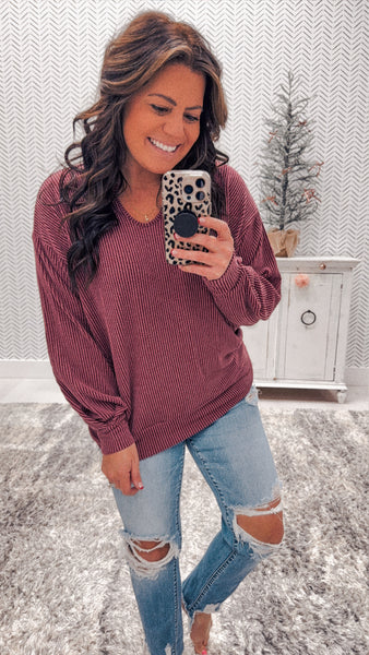 Multiple Colors - Ribbed Super Comfy Scoop Neck Crewnecks