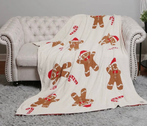 Holiday Gingerbread Cashmere Dreamy Luxury Cozy Blankets