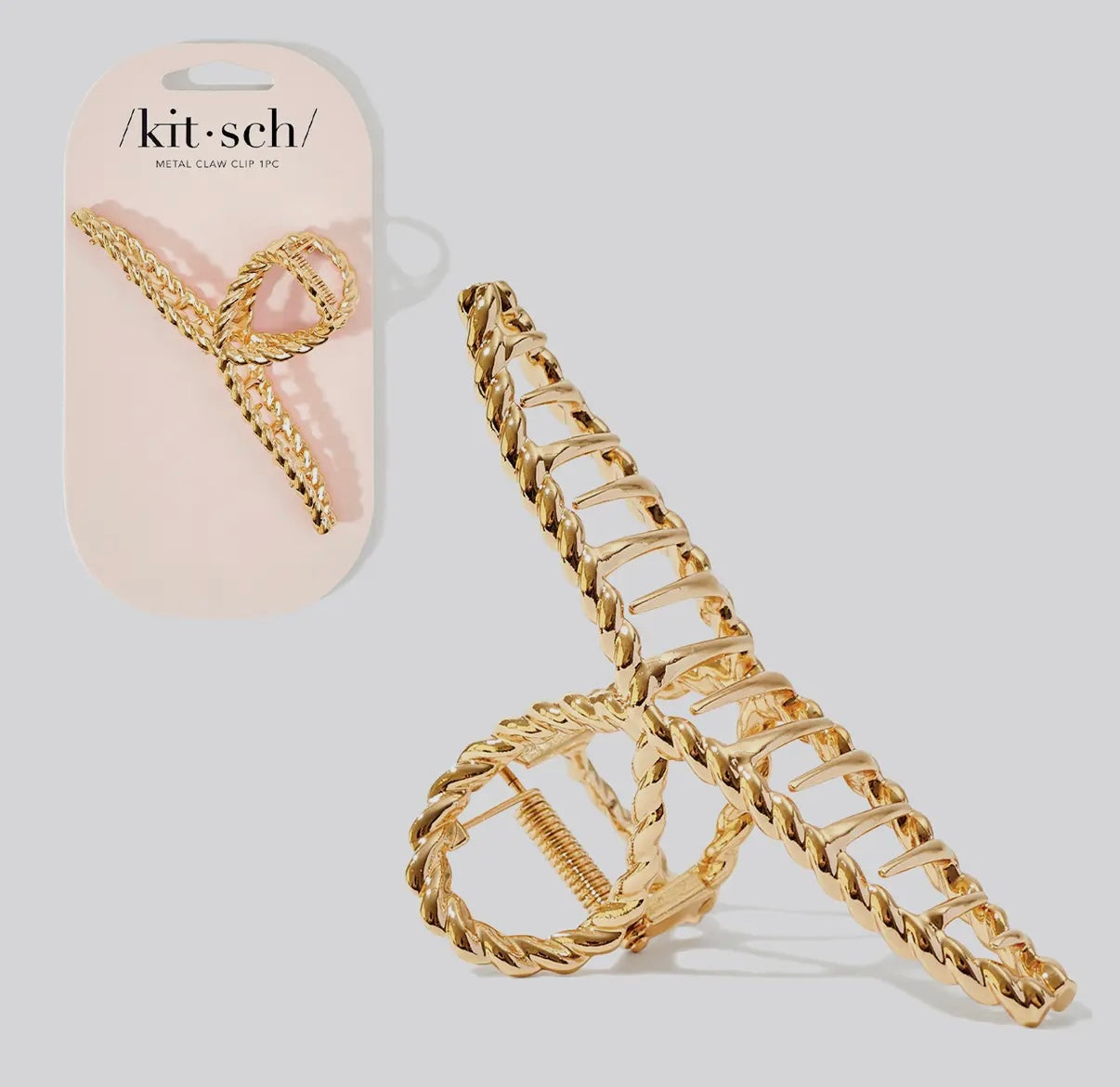 Kitsch Metal Rope Claw Clip Gold