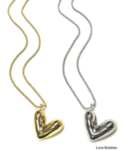 B.b Lila Love Bubbles Necklace - Gold & Silver