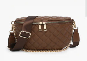 Multiple Colors - Jen & Co. Sylvie Quilted Belt Bag