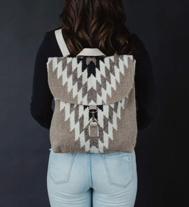 Winter Aztec Backpack Gray/Black/Cream