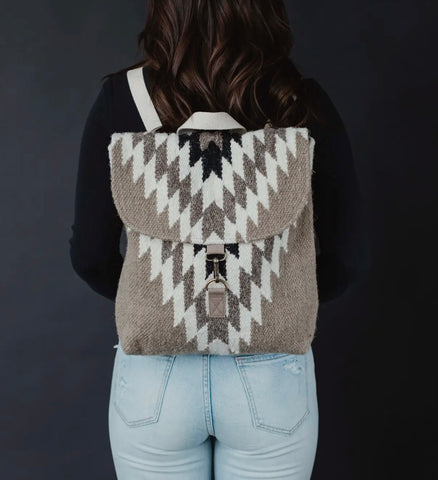 Winter Aztec Backpack Gray/Black/Cream