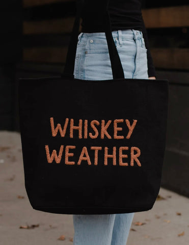 Whiskey Weather Weekender Tote - Black