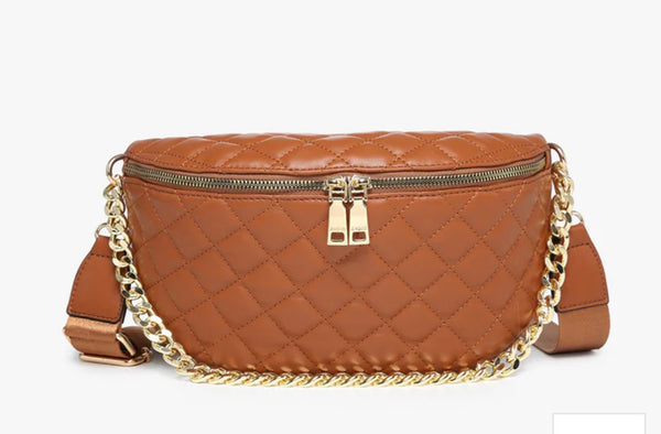 Multiple Colors - Jen & Co. Sylvie Quilted Belt Bag