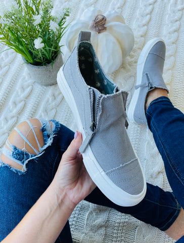 Gypsy Jazz Gray Zippy Slip On