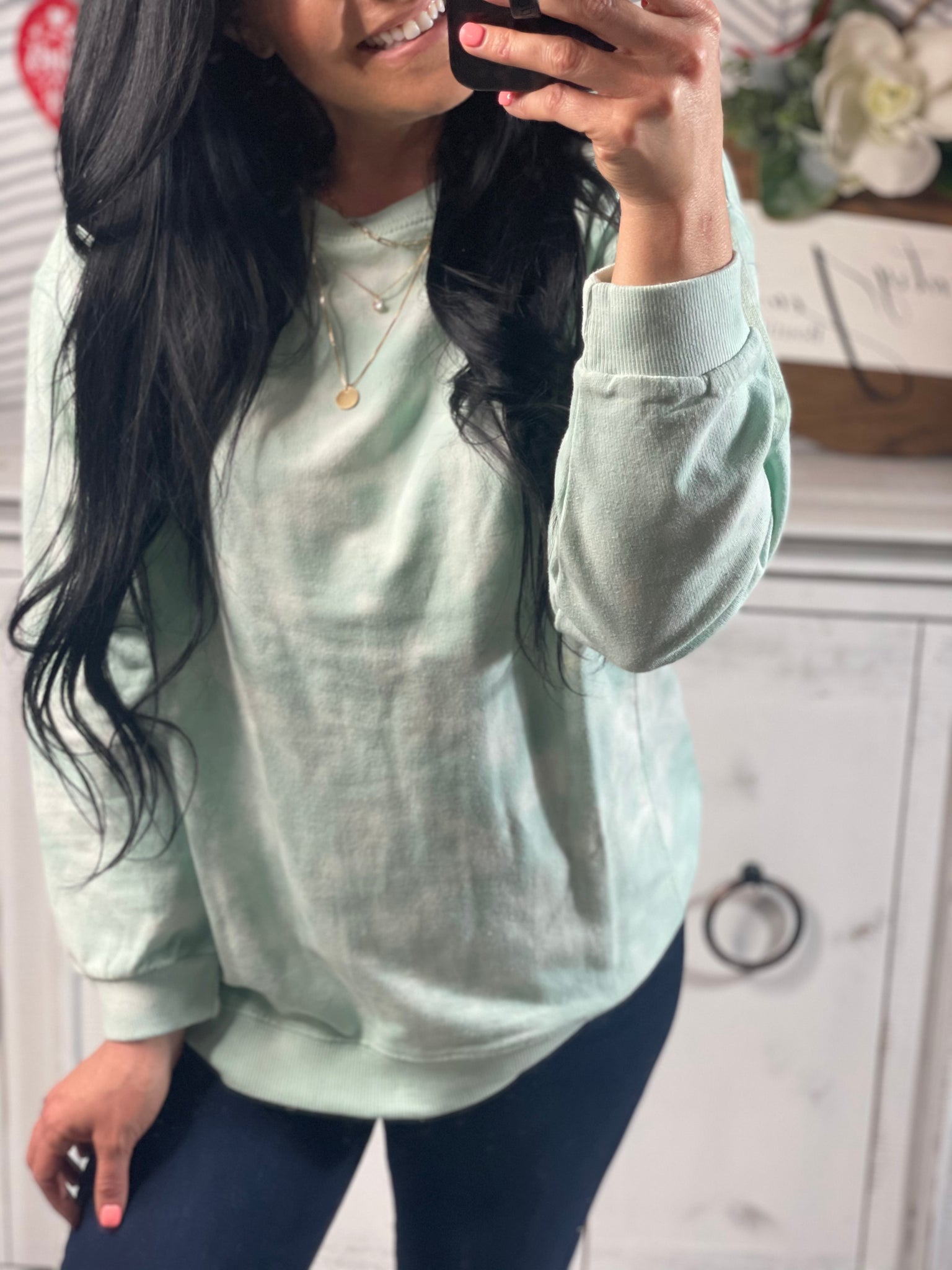 Aqua Crewneck