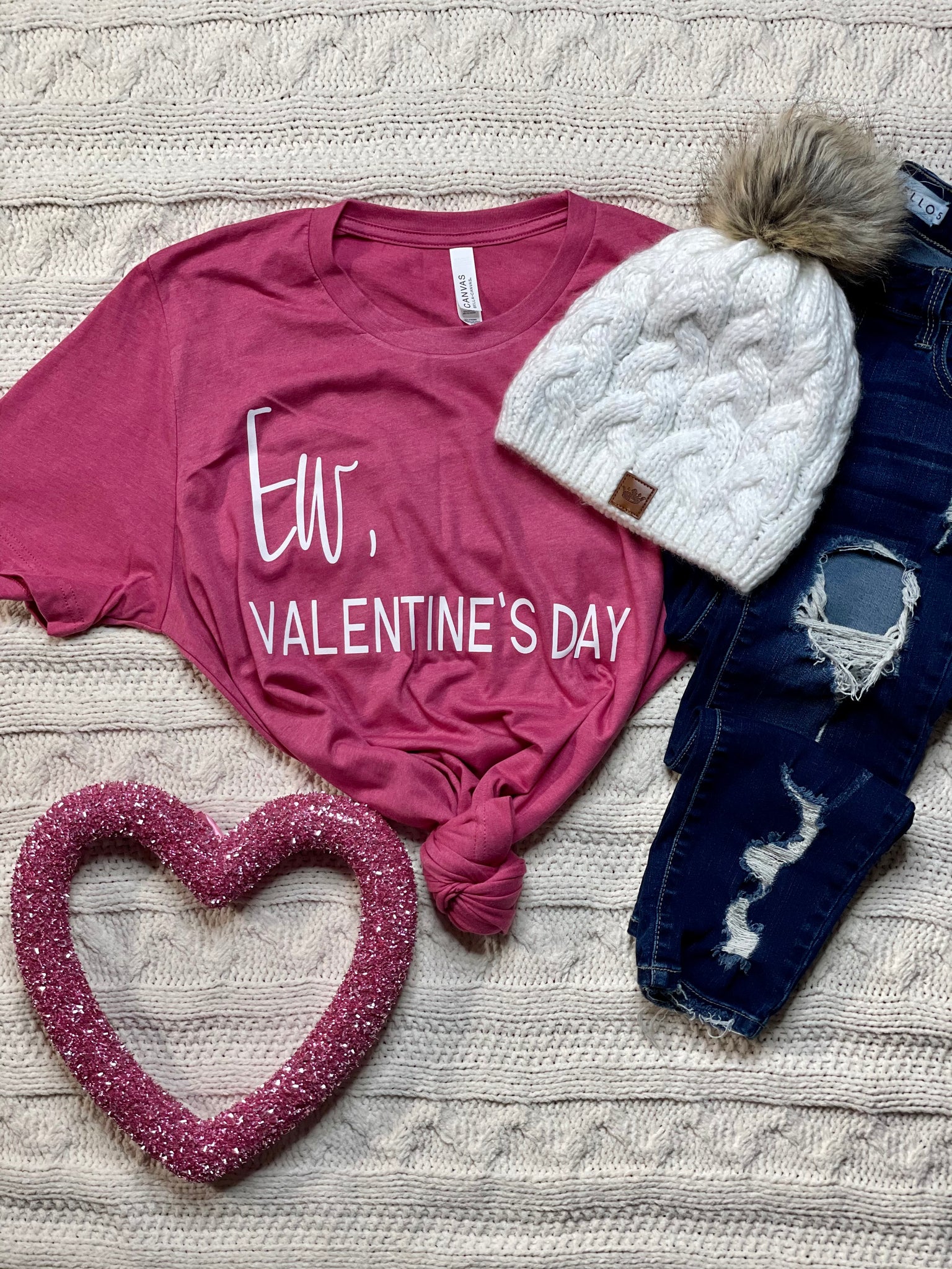 Ew, Valentine’s Day Bella Tee