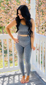 Mono B Gray Seamless Leggings