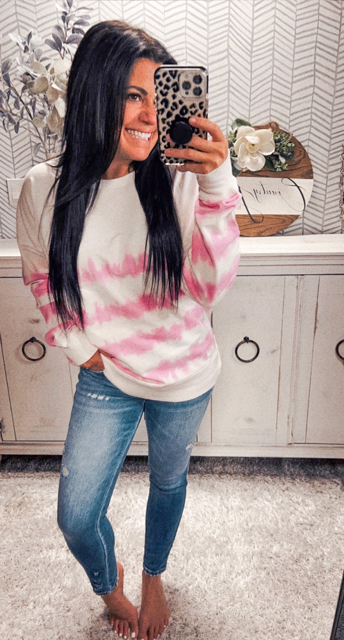 Pastel Pink Beach Babe Crewneck