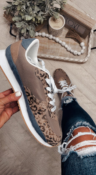 Very G Taupe Leopard Sneakers