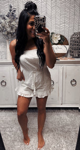 Allie Rose White Vintage Romper