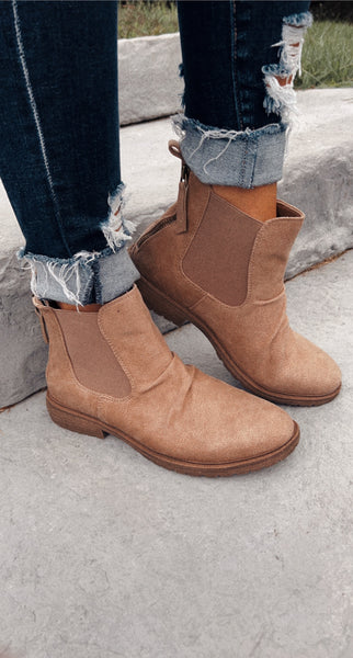 Very G Taupe Kelsey Booties