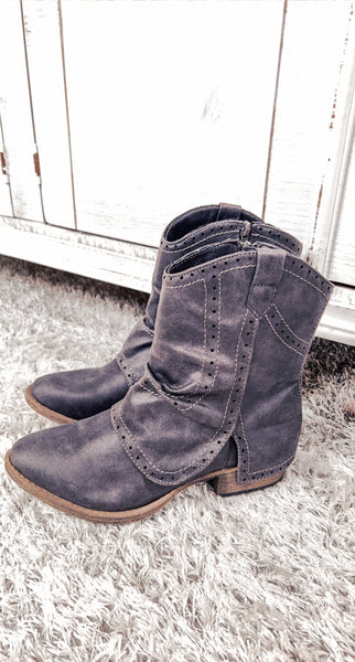 Very G Gray Kensley Booties