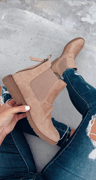 Very G Taupe Kelsey Booties