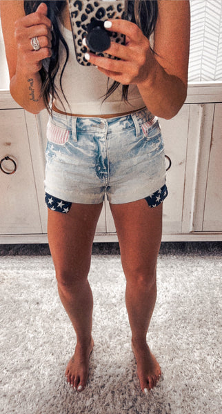 Stars & Stripes Ceros Denim Shorts