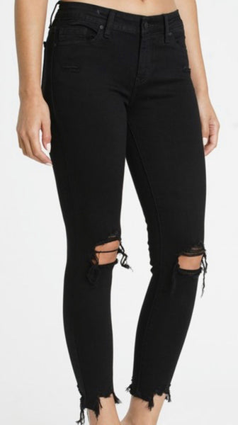 Eunina Josie Black Distressed Jeans