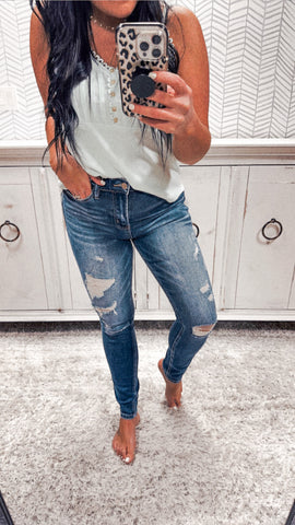 Dallas Cowgirl Distressed Jeans