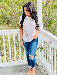 Gray Leopard Short Sleeve