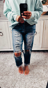 Risen High Rise Boyfriend Jeans