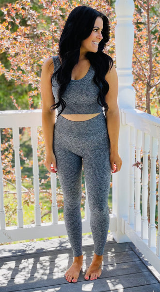 Mono B Gray Seamless Leggings