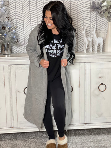 Heather Gray Boyfriend Oversized Hoodie