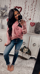 Pink Vintage Wash Crewneck