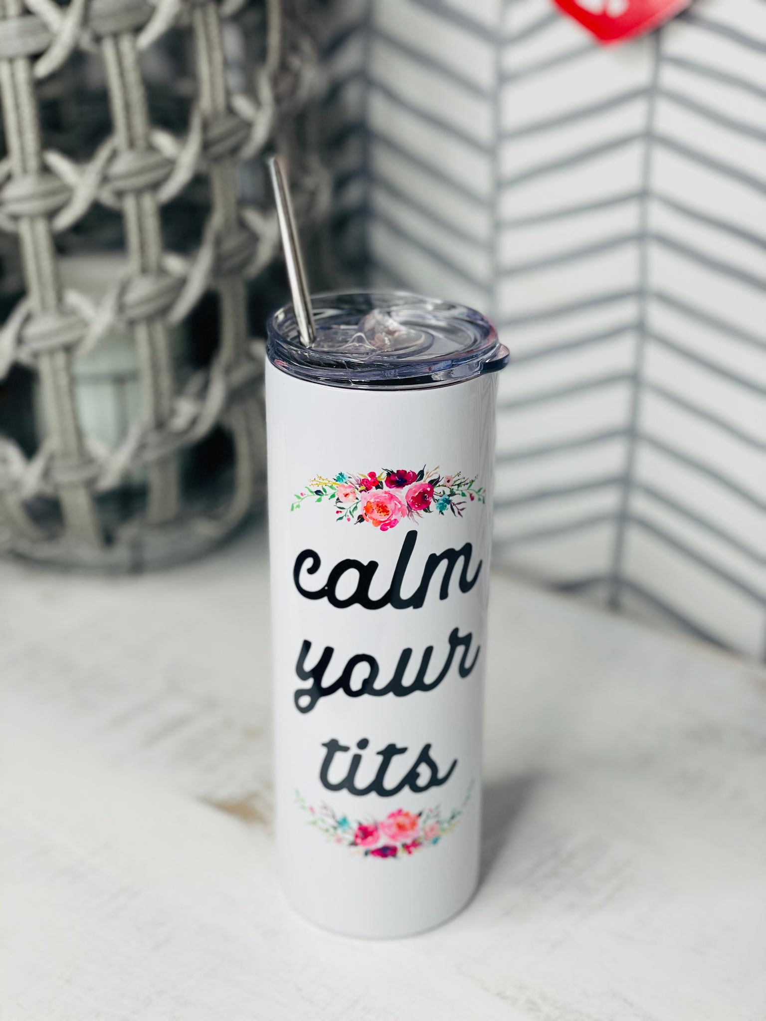 Calm Your Tits Tall Travel Cup