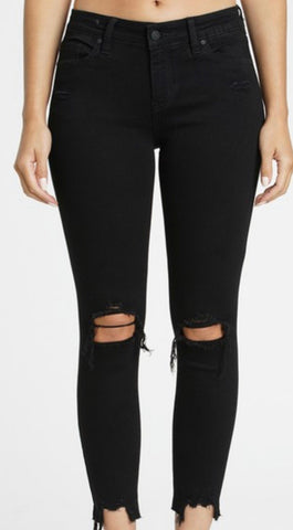 Eunina Josie Black Distressed Jeans