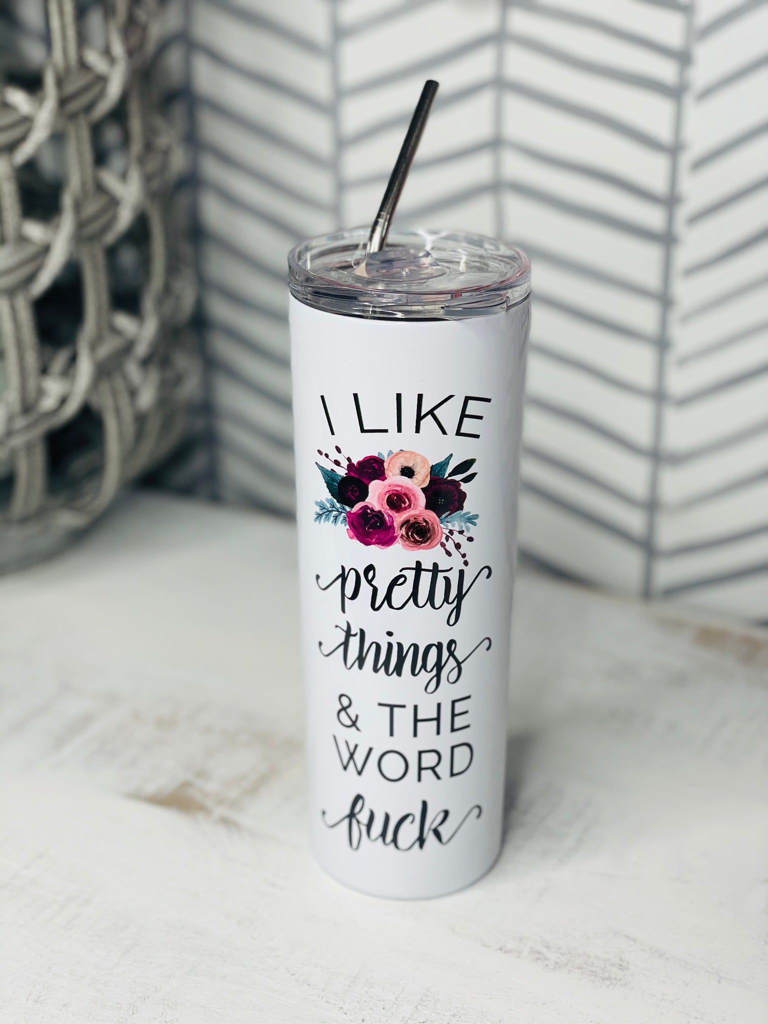 I Like Pretty Things Tall Travel Cup