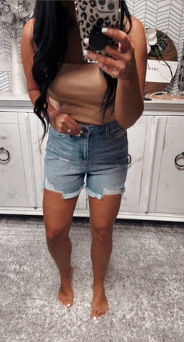 Jelly Jeans Distressed Denim Shorts