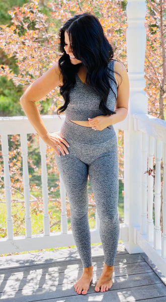 Mono B Gray Seamless Leggings