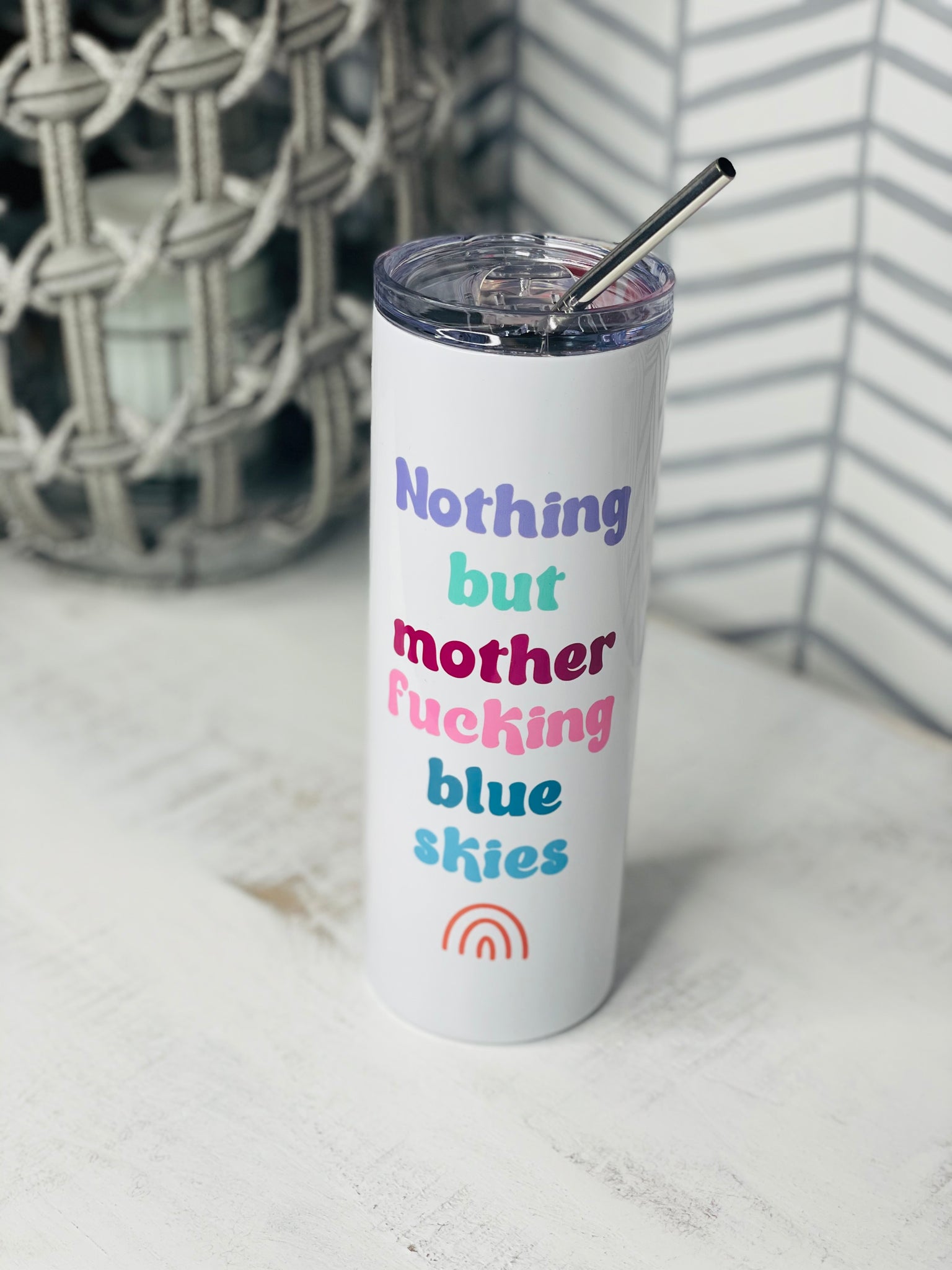 Nothing But Blue Skies Tall Travel Cup