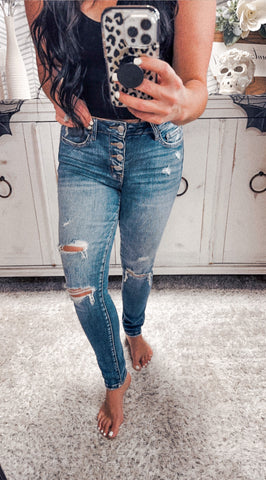 Vervet by Flying Monkey Paris Distressed Jeans