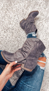 Very G Gray Kensley Booties