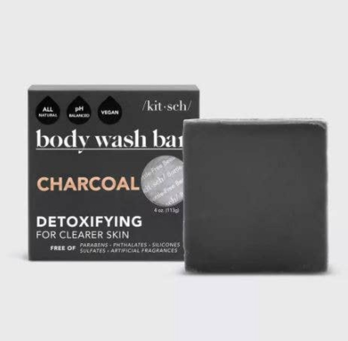 Kitsch Detoxifying Charcoal Body Wash Bar