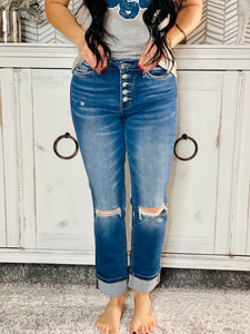 Vervet by Flying Monkey McKenzie Cuffed Jeans