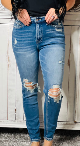 Vervet by Flying Monkey Hey Sun Distressed Jeans