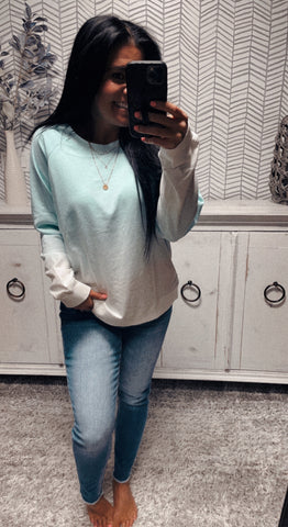 Sky Blue Ombre Crewneck