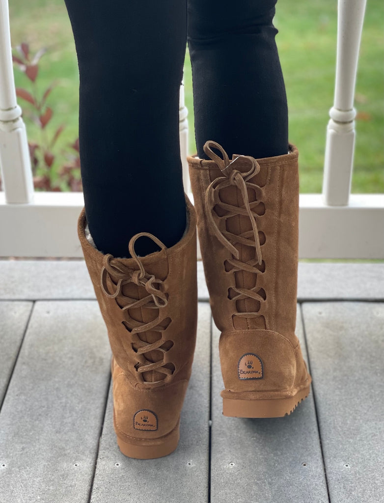 Bearpaw phylly hotsell lace up boots