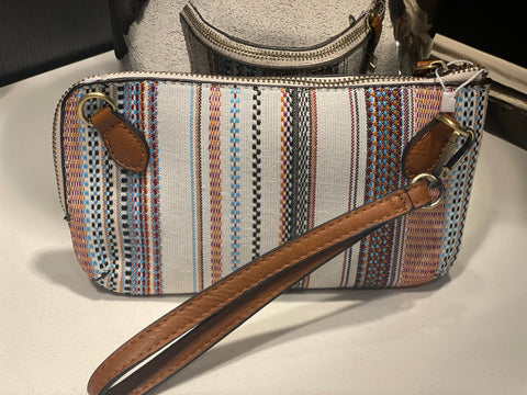 Jen & Co Boho Multi Strip Wristlet/Crossbody